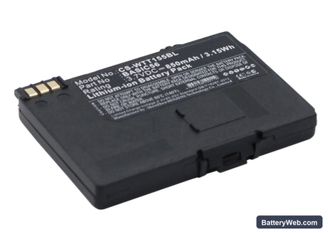 Way Systems MTT 1510 Replacement Battery, 3.7V, 850mAh, Li-ion 2