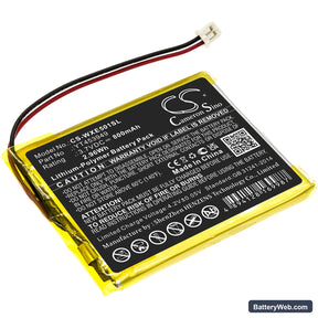 Wexler E5001 Replacement Battery, 3.7V, 800mAh, Li-Polymer 1