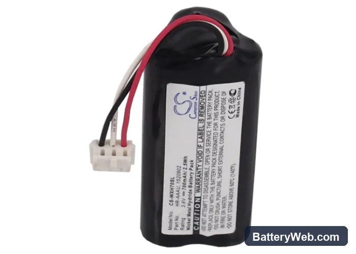 Kadus Clipper HS70 Replacement Battery, 3.6V, 700mAh, Ni-MH 4