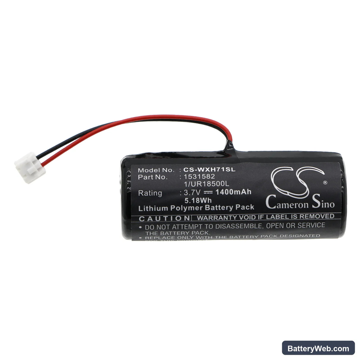 Wella Xpert HS71 Replacement Battery, 3.7V, 1400mAh, Li-ion 3