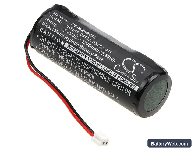 Wahl Pro 9550 Replacement Battery, 2.4V, 1200mAh, Ni-MH 1
