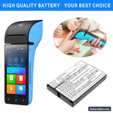 Wiseasy P3 Replacement Battery, 3.7V, 6000mAh, Li-ion 6