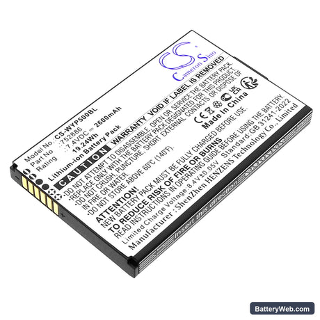 Wiseasy N6 Replacement Battery, 7.4V, 2600mAh, Li-ion 1