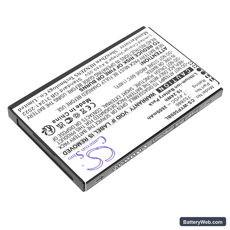 Wiseasy N6 Replacement Battery, 7.4V, 2600mAh, Li-ion 2