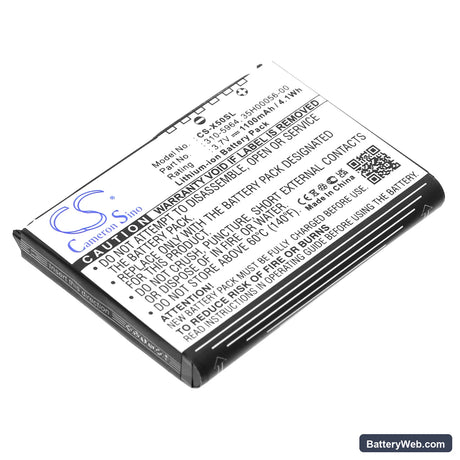 Dell Axim X50 Replacement Battery, 3.7V, 1100mAh, Li-ion 1