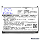 Dell Axim X50 Replacement Battery, 3.7V, 1100mAh, Li-ion 5