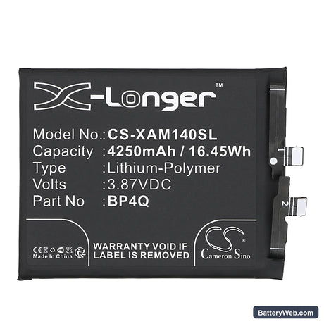 Xiaomi 14 Replacement Battery, 3.87V, 4250mAh, Li-Polymer 3