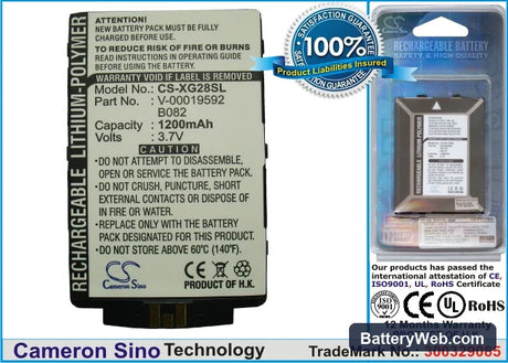 Xplore M28 Replacement Battery, 3.7V, 1200mAh, Li-Polymer 1