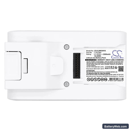 Jimmy JW51 Replacement Battery, 21.6V, 2500mAh, Li-ion 5