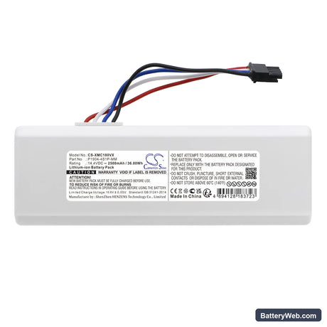 Xiaomi Roborock 1C Replacement Battery, 14.4V, 2500mAh, Li-ion 3