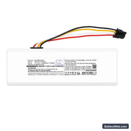 Xiaomi Roborock 1C Replacement Battery, 14.4V, 5200mAh, Li-ion 3