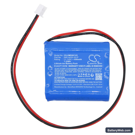 Xiaomi Mijia WXCDJ01SWDK Replacement Battery, 11.1V, 650mAh, Li-ion 3