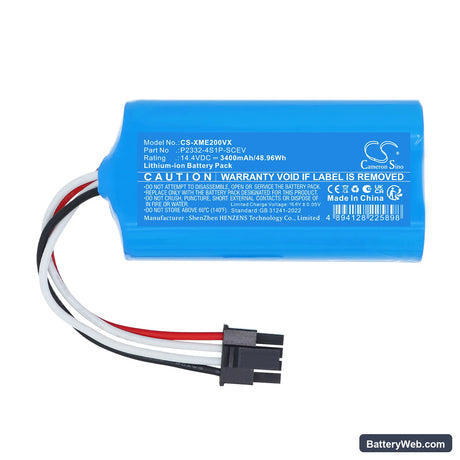 Xiaomi ‎BHR8629EU Replacement Battery, 14.4V, 3400mAh, Li-ion 3