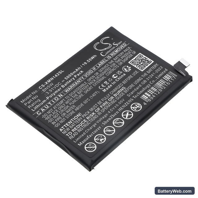 Redni 24116RACCG Replacement Battery, 3.91V, 5000mAh, Li-Polymer 1