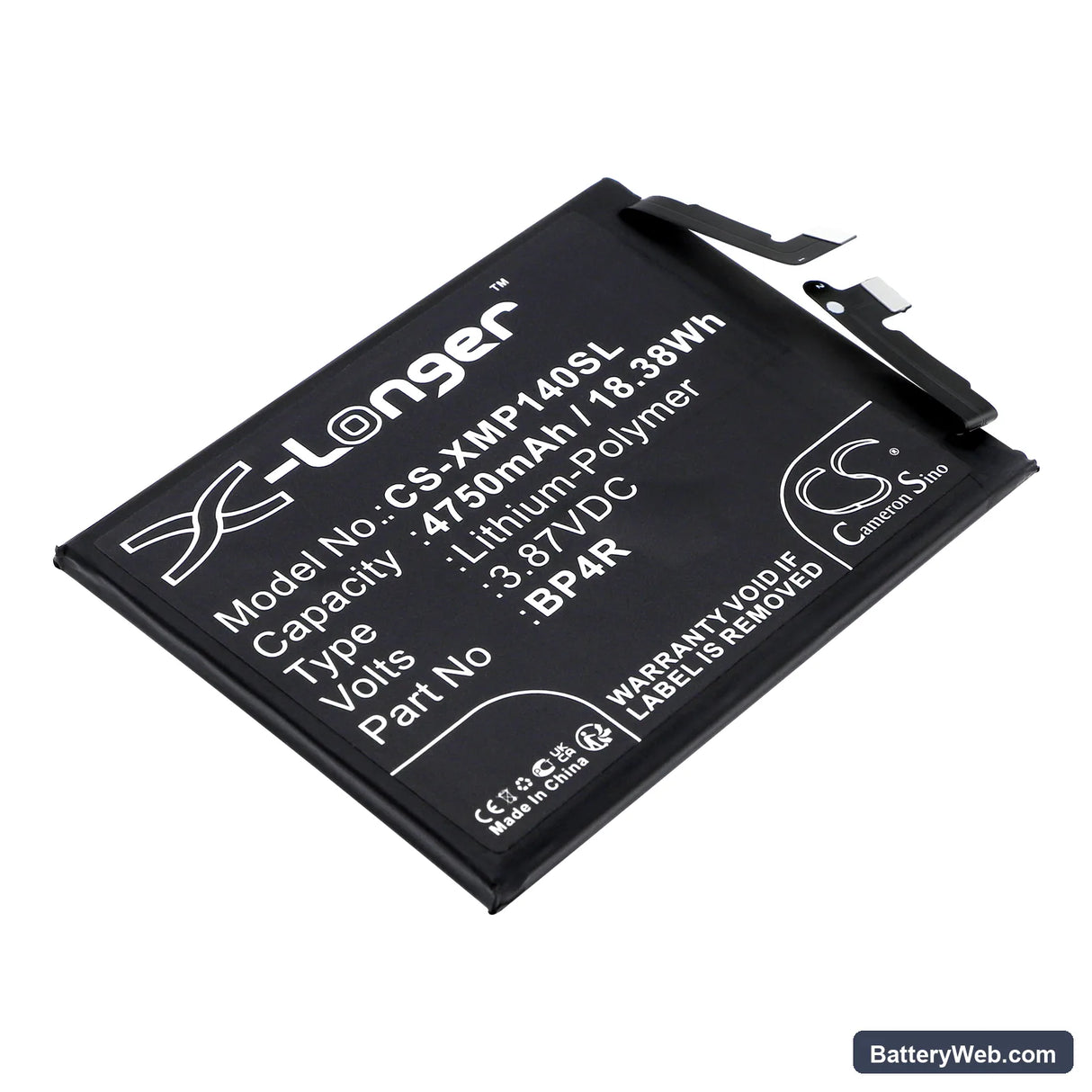 Xiaomi 14 Pro Replacement Battery, 3.87V, 4750mAh, Li-Polymer 1