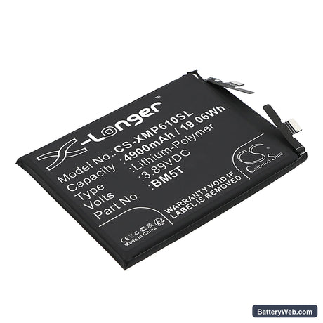Xiaomi 13T 5G Replacement Battery, 3.89V, 4900mAh, Li-Polymer 1