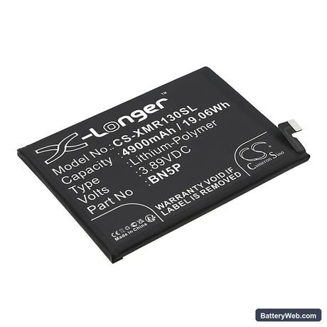 Redmi Note 13 Replacement Battery, 3.89V, 4900mAh, Li-Polymer 1