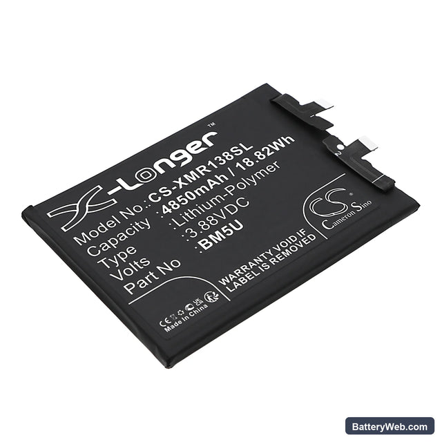 Redmi Note 13 Pro+ Replacement Battery, 3.88V, 4850mAh, Li-Polymer 1