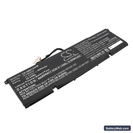 Xiaomi Pro X 14 Replacement Battery, 15.4V, 3600mAh, Li-Polymer 1
