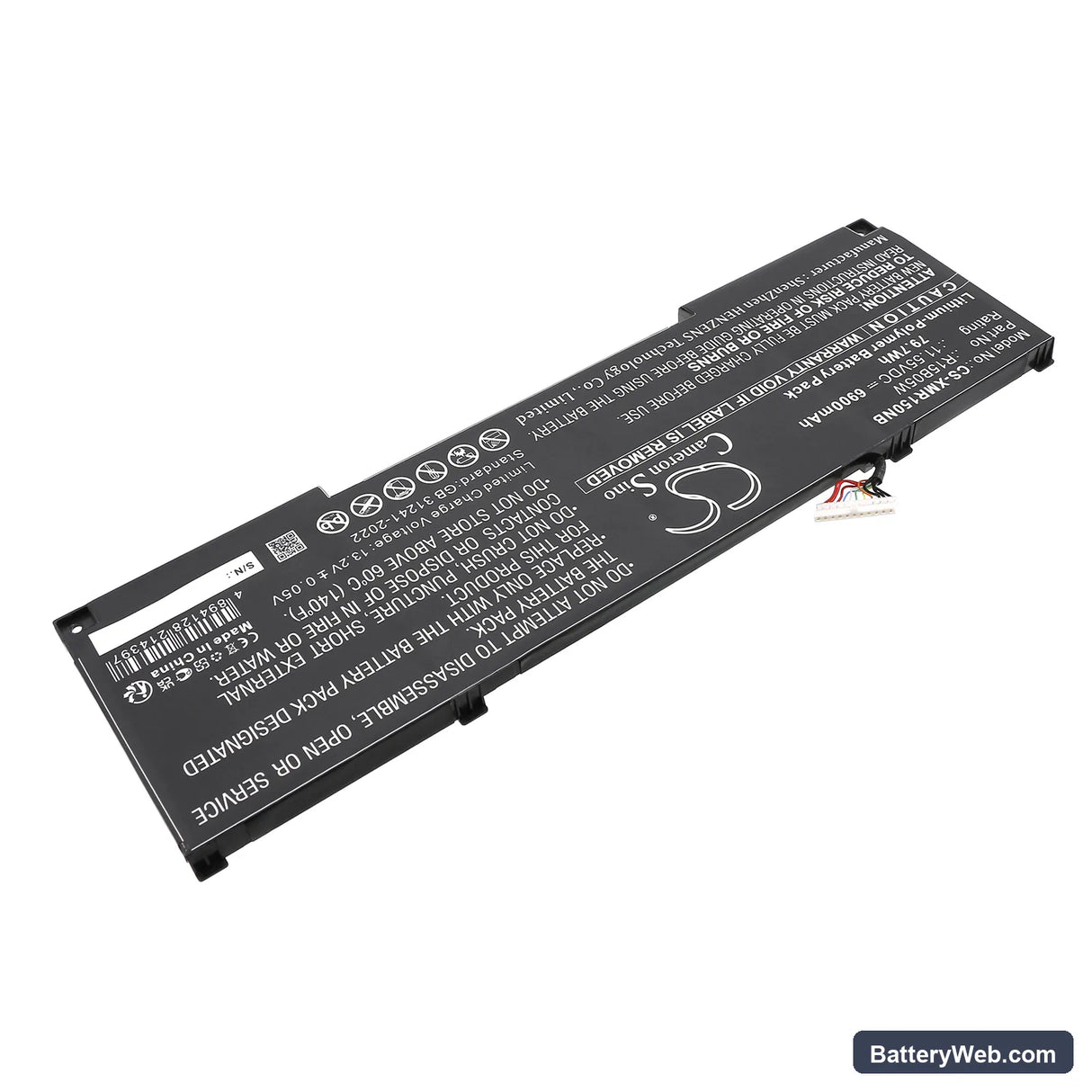 Xiaomi Notebook Pro X 15 Replacement Battery, 11.55V, 6900mAh, Li-Polymer 2