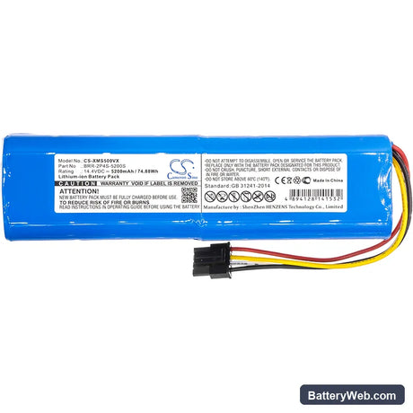 Mijia 1T STYTJ02ZHM Replacement Battery, 14.4V, 5200mAh, Li-ion 3