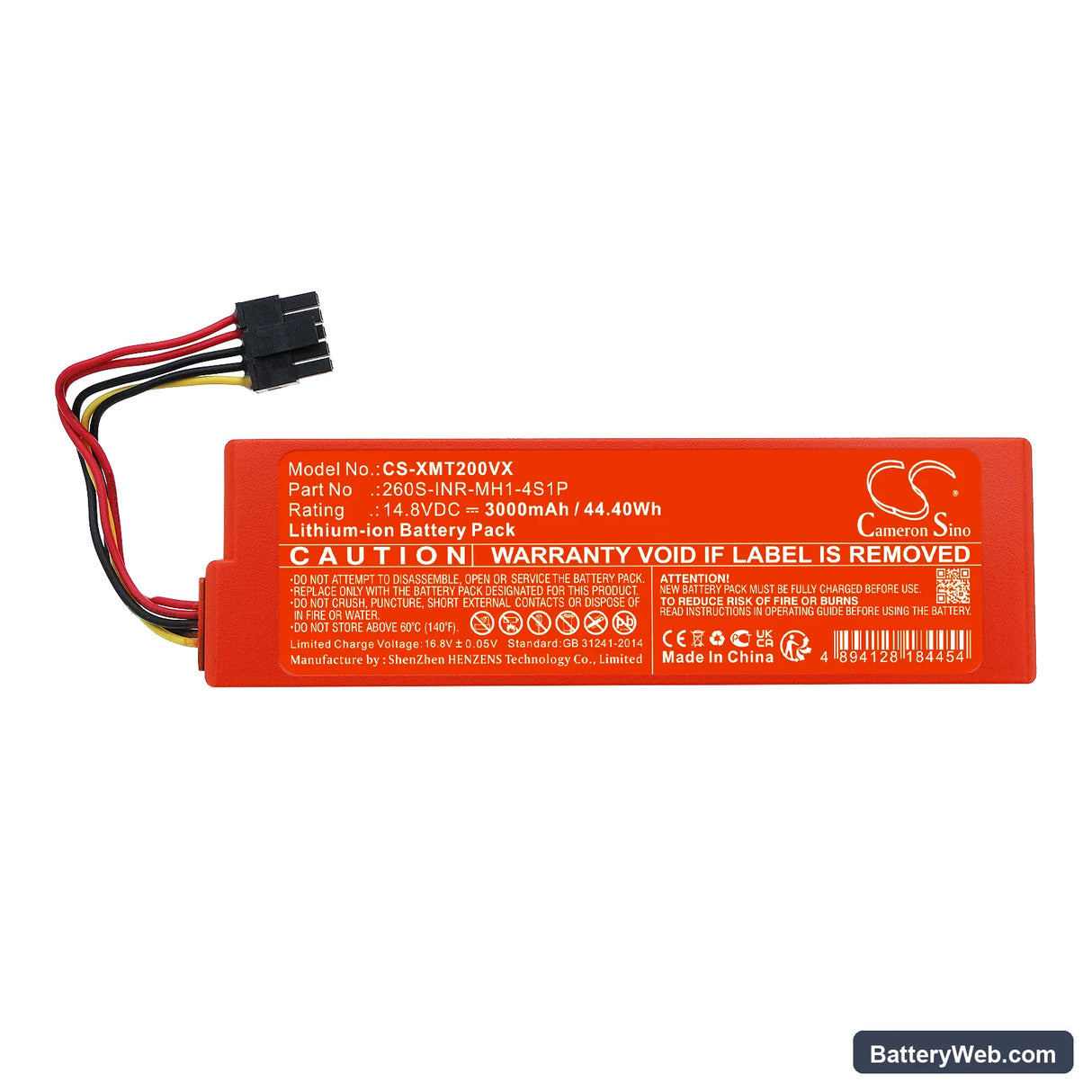 Xiaomi MJST1S Replacement Battery, 14.8V, 3000mAh, Li-ion 3