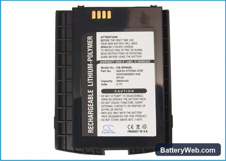 O2 Xda Stealth Replacement Battery, 3.7V, 2800mAh, Li-Polymer 5