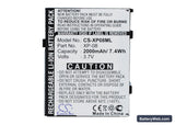 O2 XDA Flame Replacement Battery, 3.7V, 2000mAh, Li-ion 1