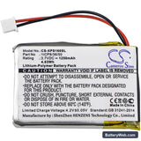 Dual XGPS160 Replacement Battery, 3.7V, 1250mAh, Li-Polymer 3