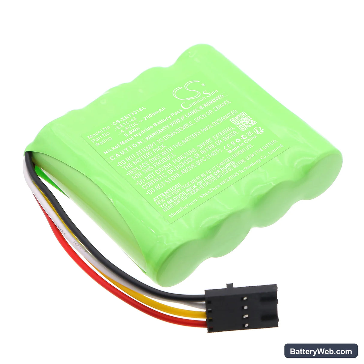 X-Rite 331C Densitometer Replacement Battery, 4.8V, 2000mAh, Ni-MH 1