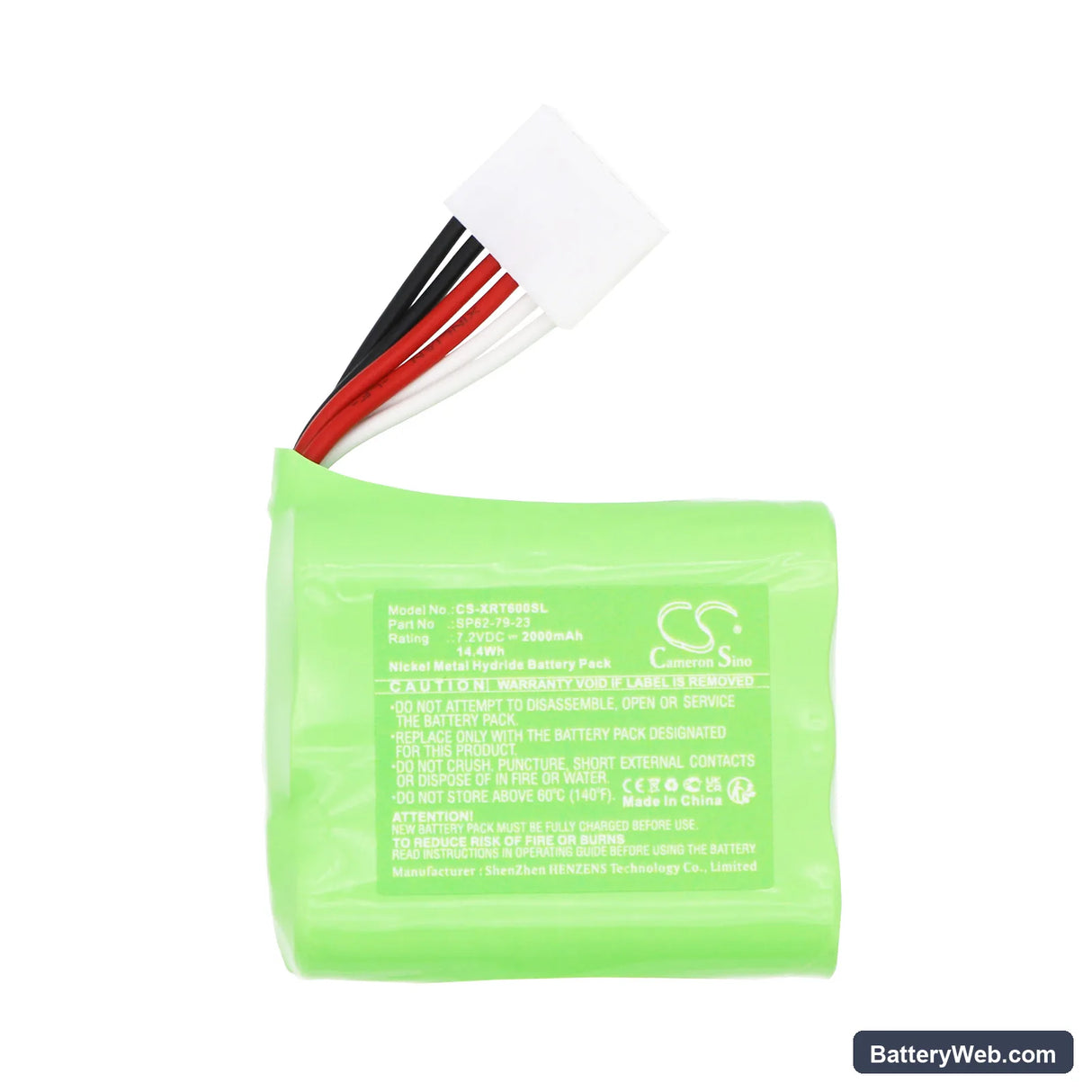 X-Rite SP60 Replacement Battery, 7.2V, 2000mAh, Ni-MH 3