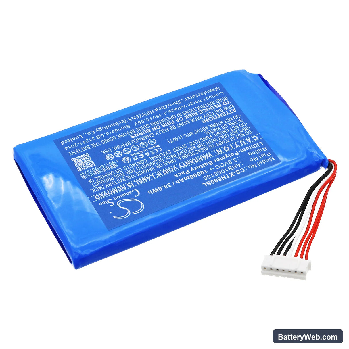 XTOOL D8 OBD2 DIAGNOSTIC TOOL Replacement Battery, 3.8V, 10000mAh, Li-Polymer 2