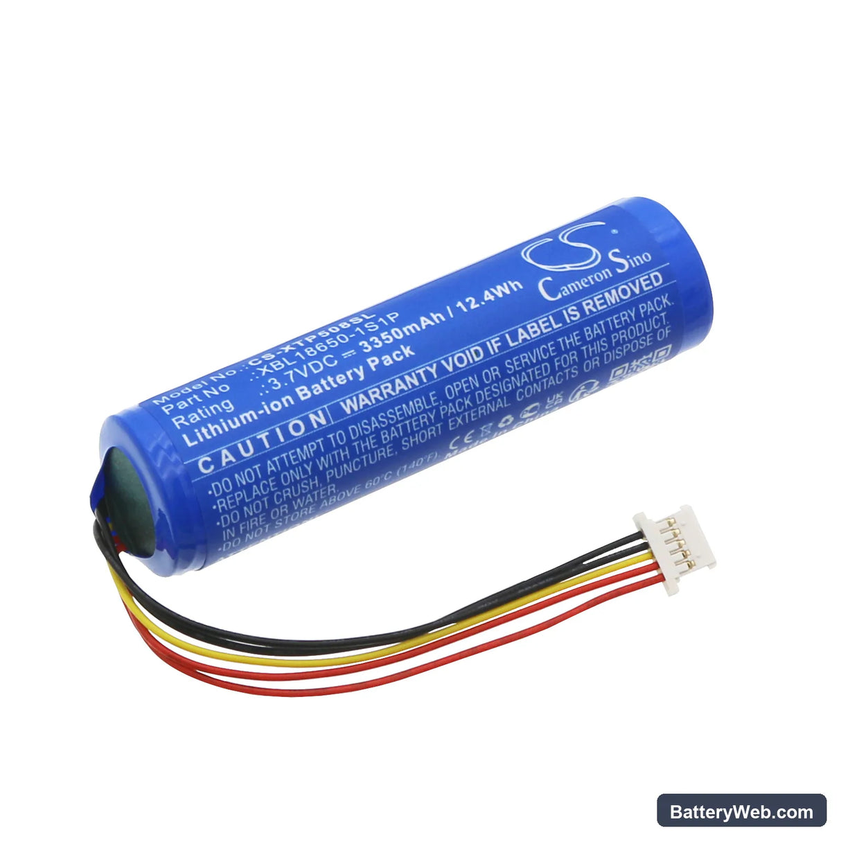 XTOOL InPlus IP508 Replacement Battery, 3.7V, 3350mAh, Li-ion 1