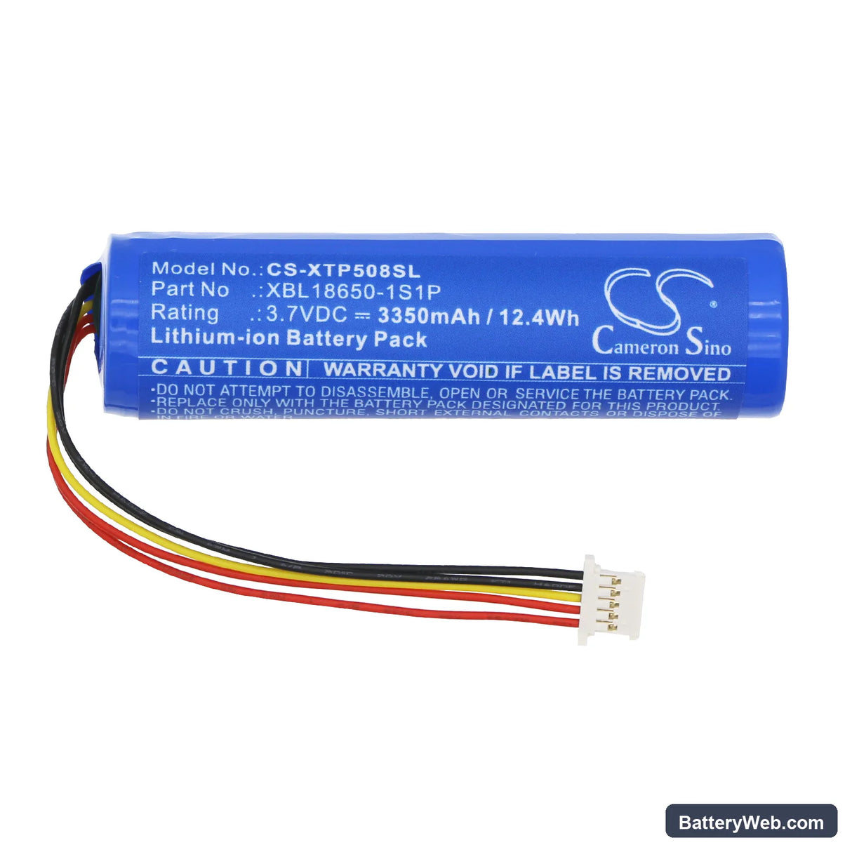 XTOOL InPlus IP508 Replacement Battery, 3.7V, 3350mAh, Li-ion 3