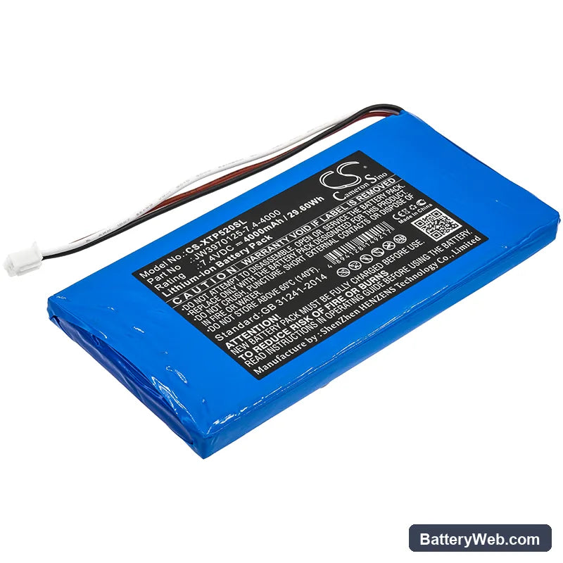 XTOOL P52 Replacement Battery, 7.4V, 4000mAh, Li-ion 1