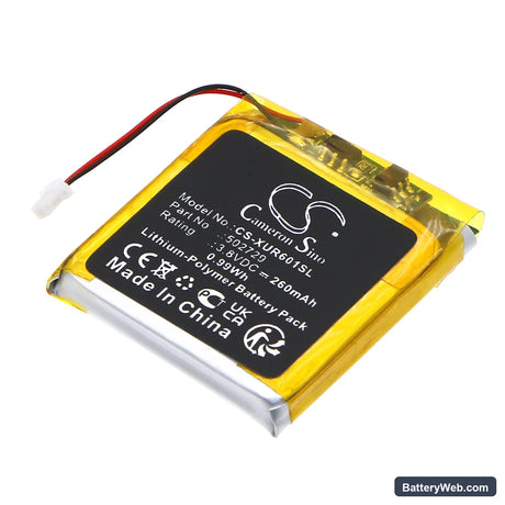 Xvive U6 Wireless Microphone Transmitter Replacement Battery, 3.8V, 260mAh, Li-Polymer 1