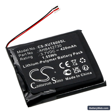 Xvive U6 Wireless Microphone Receiver Replacement Battery, 3.7V, 420mAh, Li-Polymer 1
