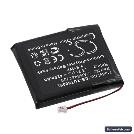 Xvive U6 Wireless Microphone Receiver Replacement Battery, 3.7V, 420mAh, Li-Polymer 2