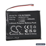 Xvive U6 Wireless Microphone Receiver Replacement Battery, 3.7V, 420mAh, Li-Polymer 3