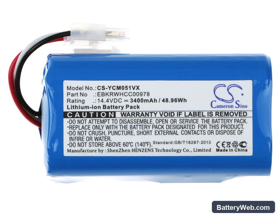 ICLEBO YCR-M05-10 Replacement Battery, 14.4V, 3400mAh, Li-ion 5