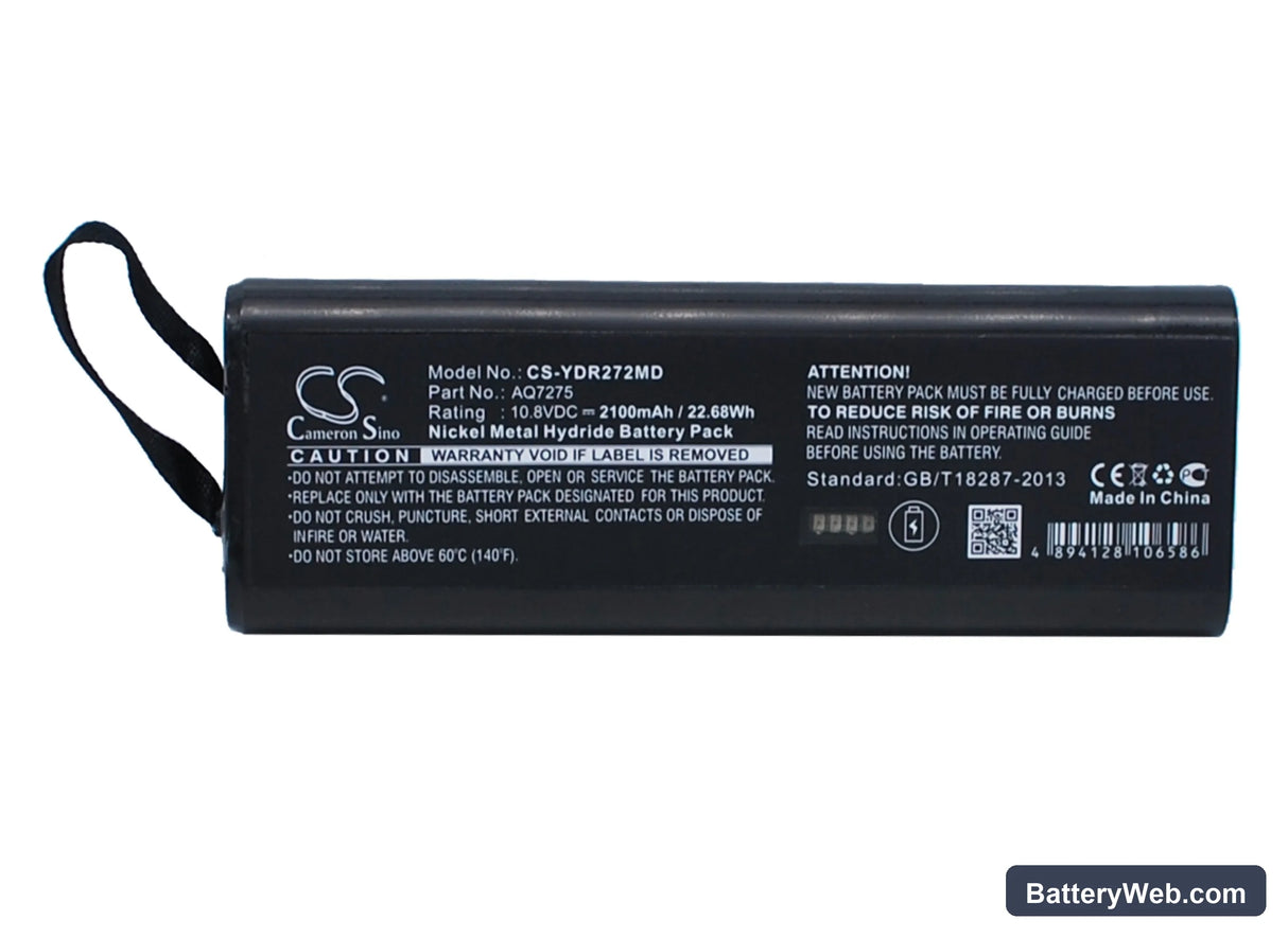 Yokogawa OTDR AQ7275 Replacement Battery, 10.8V, 2100mAh, Ni-MH 1