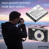 Yashica DZ-100 Hello Kitty Replacement Battery, 3.7V, 1000mAh, Li-ion 5