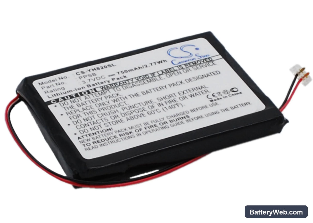 Samsung YEEP YH-820 Replacement Battery, 3.7V, 750mAh, Li-ion 2