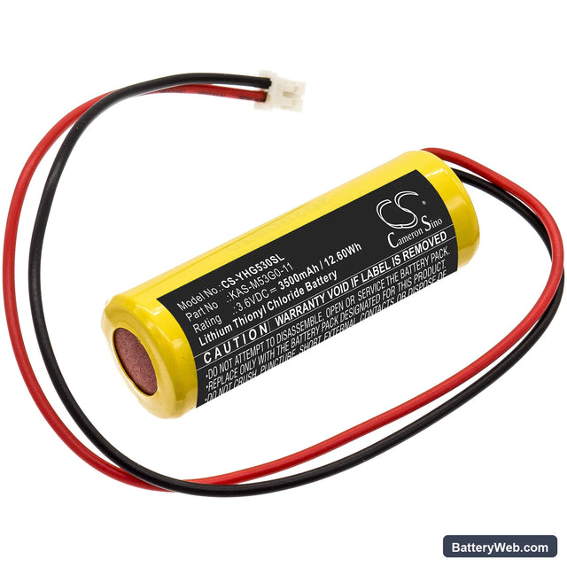 Yamaha KAS-M53G0-10 Replacement Battery, 3.6V, 3500mAh, Li-SOCl2 1
