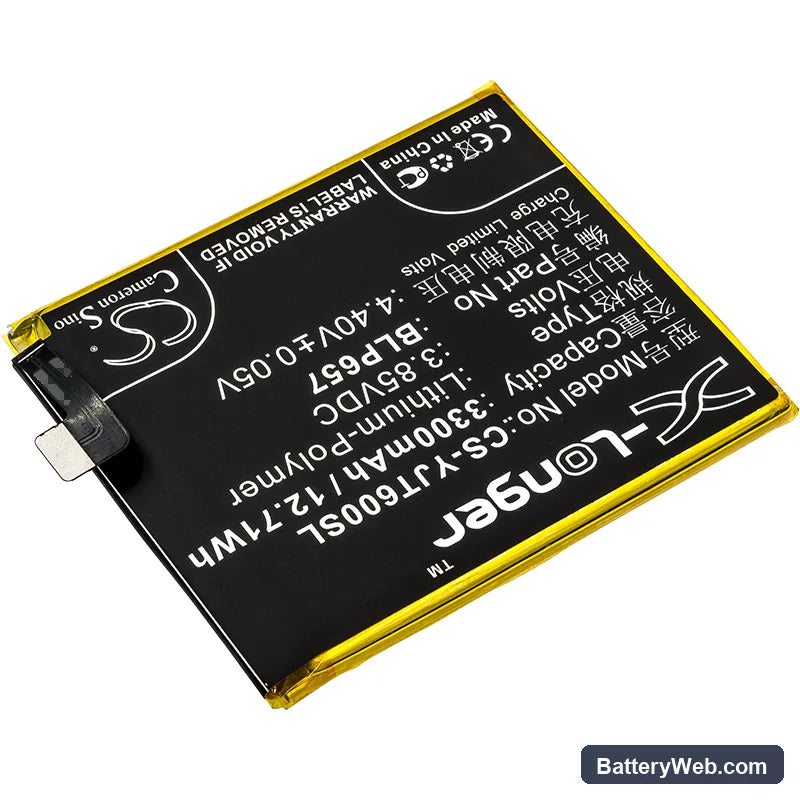 OnePlus 6 Replacement Battery, 3.85V, 3300mAh, Li-Polymer 2