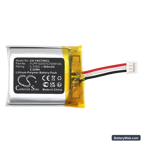 Yealink CP700 Replacement Battery, 3.7V, 600mAh, Li-Polymer 3