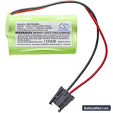 Yokogawa S9129FA Replacement Battery, 2.4V, 1500mAh, Ni-MH 3
