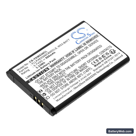 Yealink W53 Replacement Battery, 3.7V, 900mAh, Li-ion 1