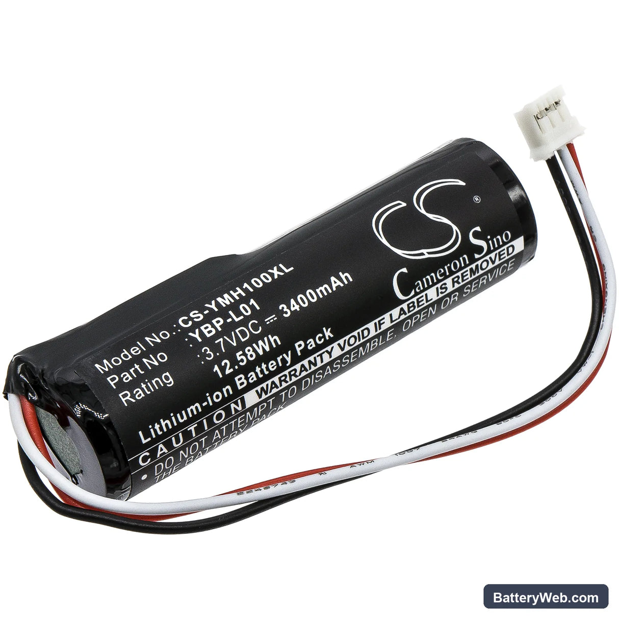Yamaha Replacement Battery, 3.7V, 3400mAh, Li-ion 1