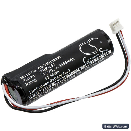 Yamaha Replacement Battery, 3.7V, 3400mAh, Li-ion 1